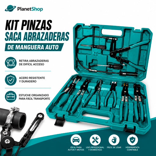 KIT PINZAS SACA ABRAZADERAS PARA VEHICULO