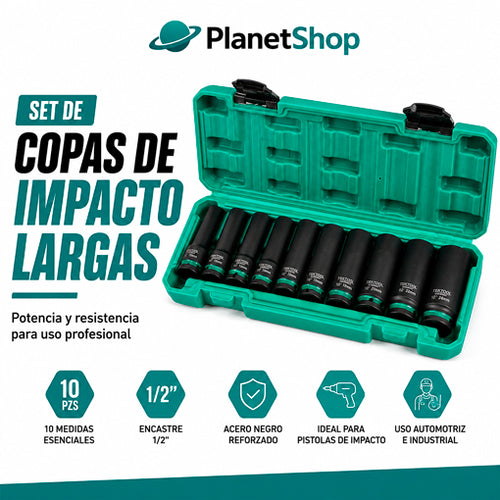Set De Copas De Impacto Largas x10 und