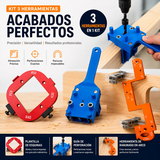 KIT HERRAMIENTAS DE ACABADOS PERFECTOS.