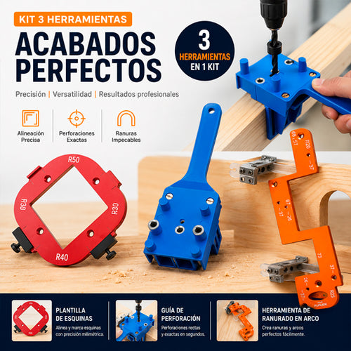 KIT HERRAMIENTAS DE ACABADOS PERFECTOS.