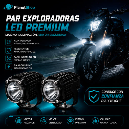 PAR EXPLORADORAS LED PREMIUM