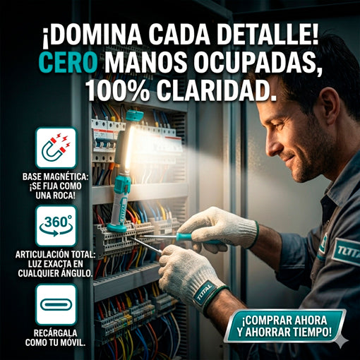 LAMPARA DE TRABAJO 300 LUMENES TOTAL