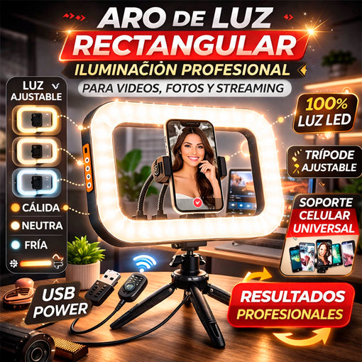 ARO DE LUZ RECTANGULAR