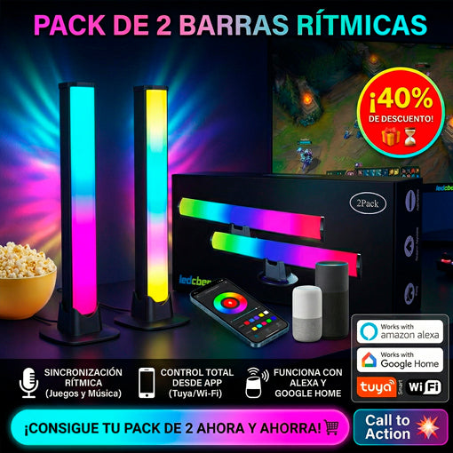 Barra De Luz Rgb Ritmica