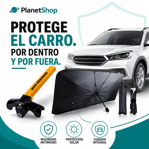 COMBO SEGURIDAD Y PROTECCION PARA CARRO