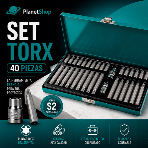 SET TORX 40 PIEZAS