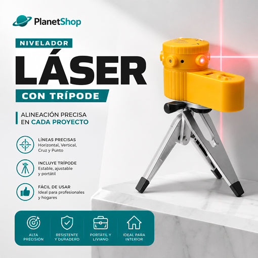 NIVEL LASER CON TRIPODE