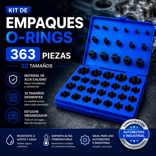 Kit O-Rings 363 Piezas