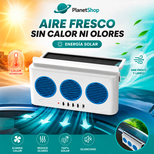 EXTRACTOR DE CALOR SOLAR PARA VEHICULO