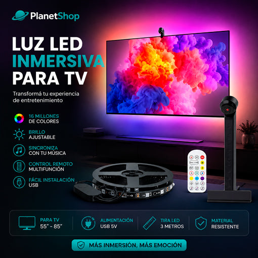 LUZ LED INMERSIVA PARA TV
