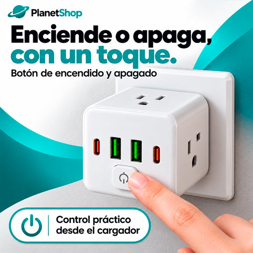 Botón de encendido y apagado del cargador