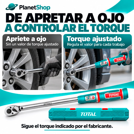 Comparación entre apretar sin un valor definido y ajustar el torque según la especificación de la pieza.